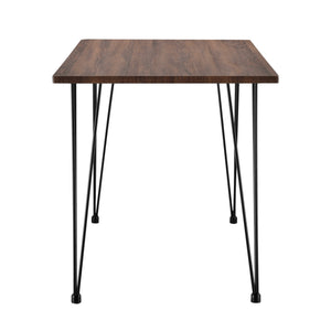 Table de Salle à Manger Kiel pour 4 Personnes 120 x 70 x 75 cm Effet Noyer Noir [en.casa]