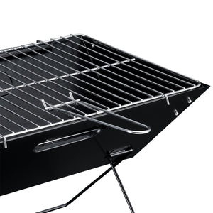 Barbecue BBQ Grille Pliable Portable avec Sac pour Camping Pique-Nique Plage Acier Noir 45 cm x 30 cm x 30 cm [pro.tec] 