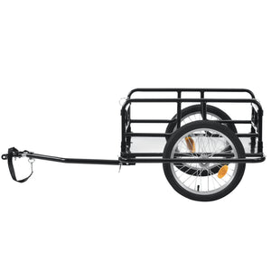 Remorque Vélo de Transport 130 x 72 x 49 cm Capacité max. 40 kg Noir [pro.tec]