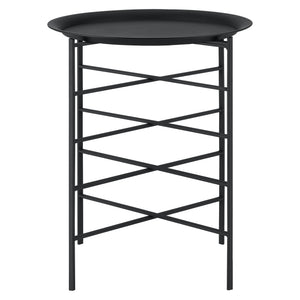 Table Basse Wiltz Plateau Amovible Métal 40 x 40 x 52 cm Noir [en.casa]