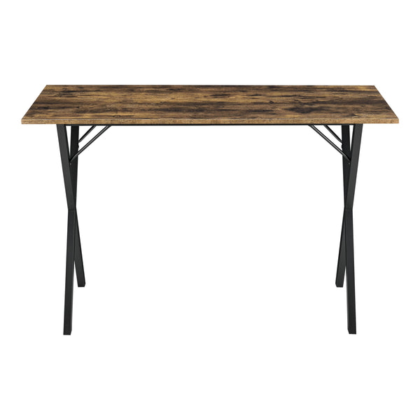 Table de Salle à Manger Arboga 120 x 60 x 75 cm Effet Bois Foncé Noir [en.casa]
