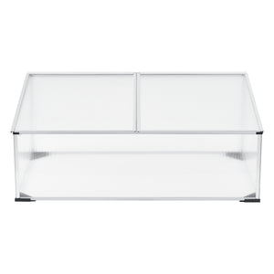 Tuinkas kweekkas mini 100x60x30-40 cm polycarbonaat