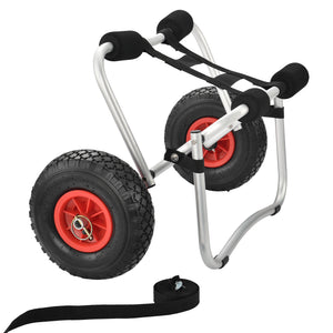 Kayak trolley opvouwbaar aluminium 72x31x44 cm max 70 kg