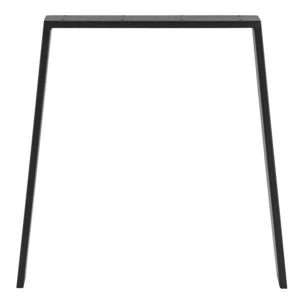 Set de 2 Pieds de Table Kraftisried DIY en Acier 55 - 70 x 72 cm Noir Mat [en.casa]