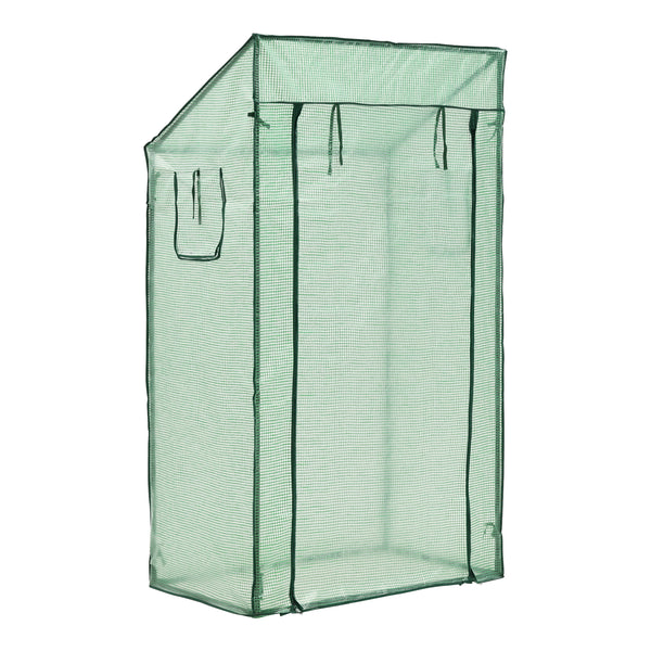 [en.casa] Tuinkas Marzano kweekkas 100x60x143-174 cm groen