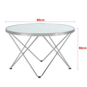 Table basse Nikkeby ronde métal [en.casa]