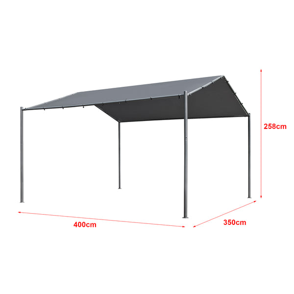 [en.casa] Paviljoen Dogliola 4x3,5x2,58 m donkergrijs