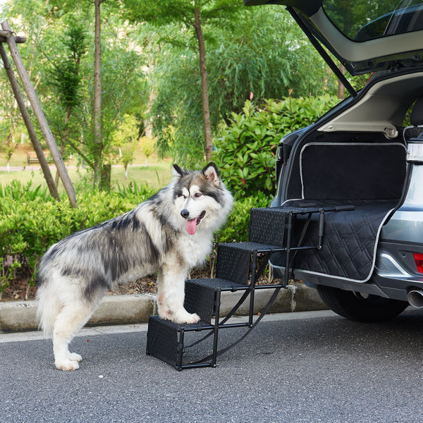 [en.casa] Hondentrap Colchester loopplank voor dieren max. 55 kg zwart