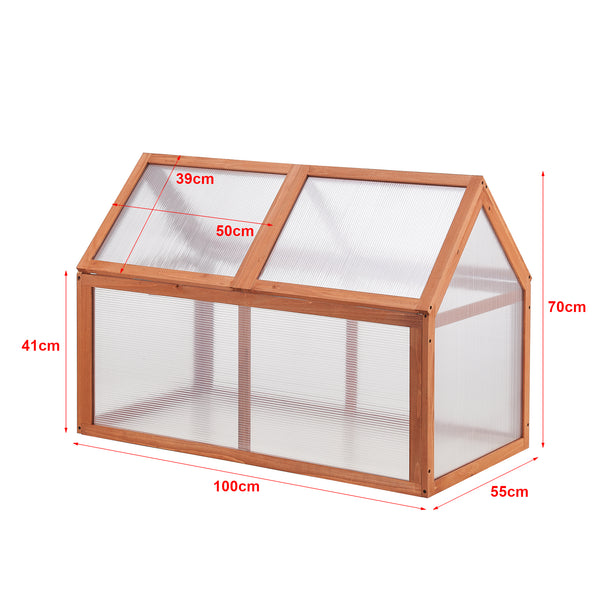 [casa.pro] Tuinkas Duiven kweekkas broeikas 100x55x41-70 cm