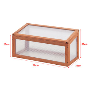 [casa.pro] Tuinkas Laarbeek kweekkas broeikas 60x30x23-30 cm