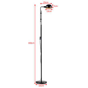 Lampadaire Bolton E14 hauteur 160 cm noir [lux.pro]