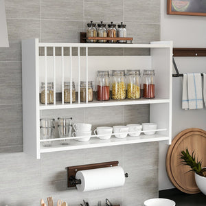 [en.casa] Wandplank Helsingør 60x84x20 cm wit