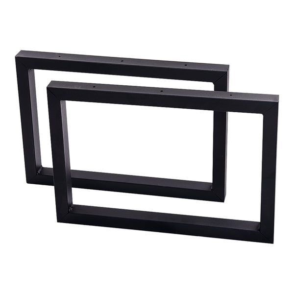 Set de 2 pieds de table Lunderskov rectangulaires en acier 35 x 50 cm [en.casa]