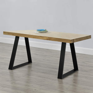 Set de 2 pieds de table Lyngby triangulaires en acier 72 x 55 x 6 cm [en.casa]