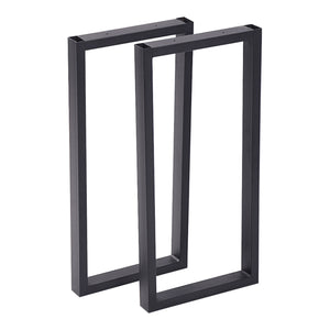Set de 2 pieds de table Møldrup rectangulaires en acier 56 x 27 cm [en.casa]