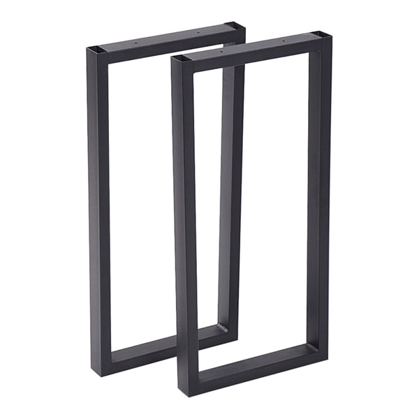 Set de 2 pieds de table Møldrup rectangulaires en acier 56 x 27 cm [en.casa]