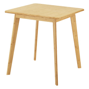 [en.casa] Eettafel Närpes bamboe 70x70x75 cm houtkleurig