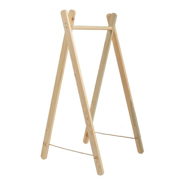 Portemanteau Løkken pliable pin 100 x 50 x 40 cm naturel [en.casa]