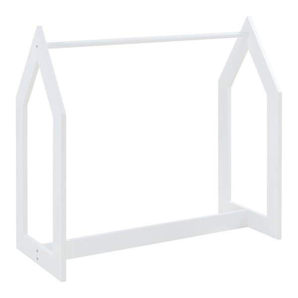 Portant à vêtements Værløse de forme cabane pour enfant 78 x 75 x 35 cm blanc [en.casa]