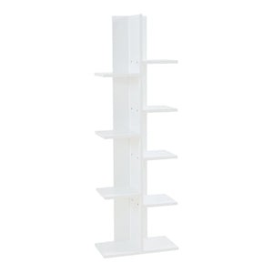 [en.casa] Boekenkast Rødekro schap 122x40x20 cm wit