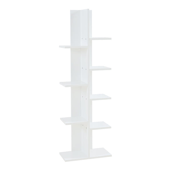 [en.casa] Boekenkast Rødekro schap 122x40x20 cm wit