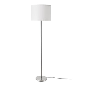 Lampadaire Tamworth E27 hauteur 161 cm argent blanc [lux.pro]