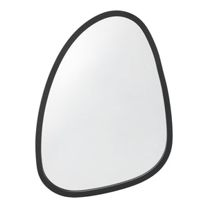 Miroir mural Grottole asymétrique 62 x 50 cm noir mat [en.casa]