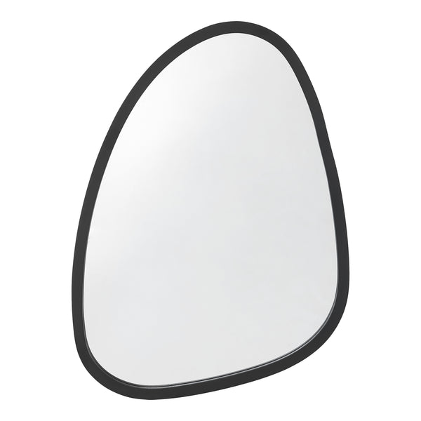 Miroir mural Grottole asymétrique 62 x 50 cm noir mat [en.casa]