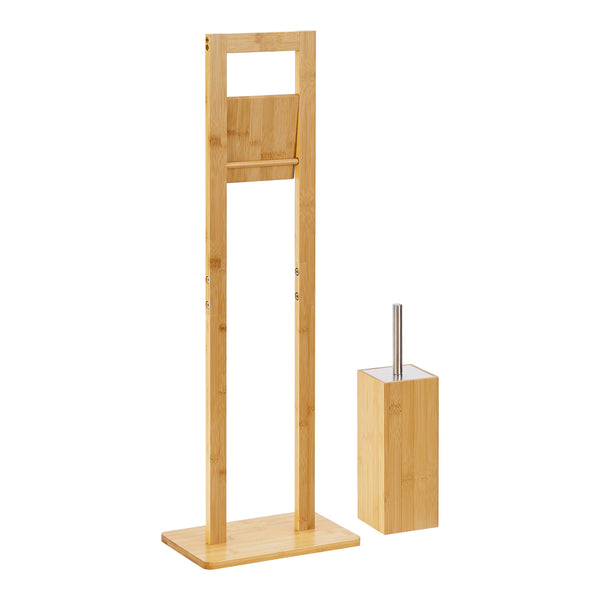 [en.casa] Toiletrolhouder Västerås met toiletborstel 82,5x28x18 cm