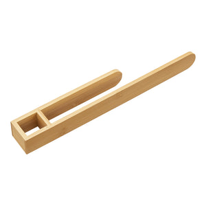 [en.casa] Handdoekrek Tønsberg voor wandmontage 38x5x4 cm bamboe