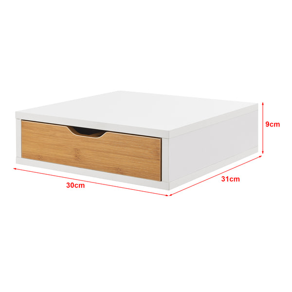 [en.casa] Bureau organizer Vieremä met 1 lade 9x30x31 cm bamboe