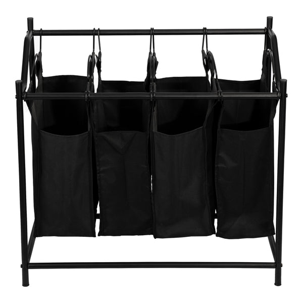 Panier à linge Vamdrup à 4 compartiments capacité 18 litres [en.casa]
