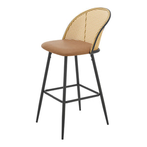 Lot de 2 tabourets de bar Gausdal 102 x 44 x 63 cm marron [en.casa]