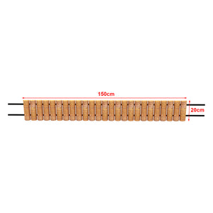 Palissade Rotta bois de pin 150 x 20 cm naturel [en.casa]