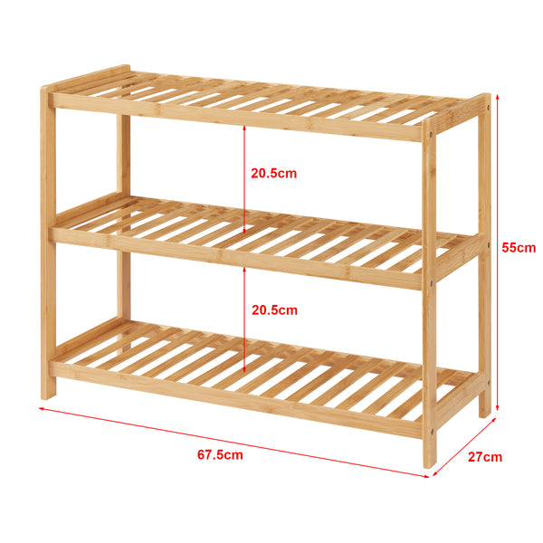 [en.casa] Schoenenrek Dammfleth 55x67,5x27 cm bamboe