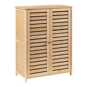 [en.casa] Schoenenkast Klamp 87,5x66x33 cm bamboe