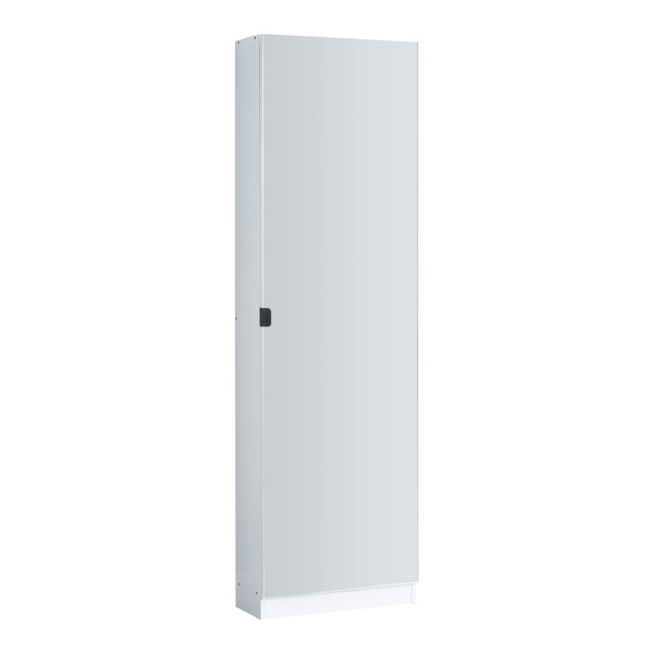 [en.casa] Schoenenkast Meura 160x48x20 cm wit