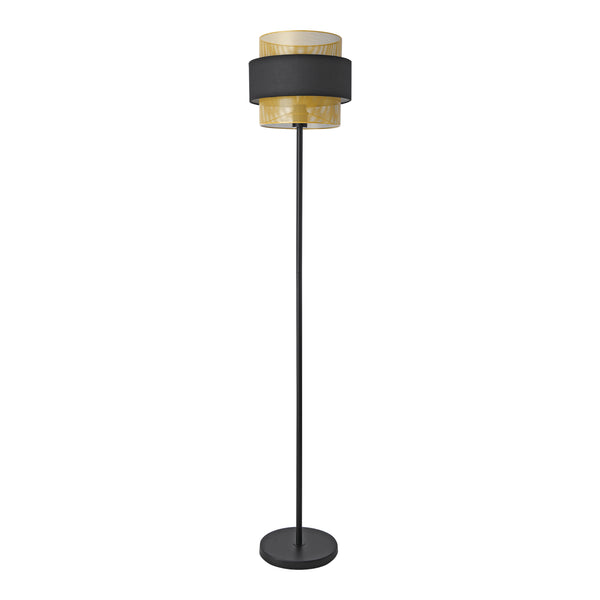 lux.pro Staande lamp Albans vloerlamp 160x30 cm zwart en goudkleurig