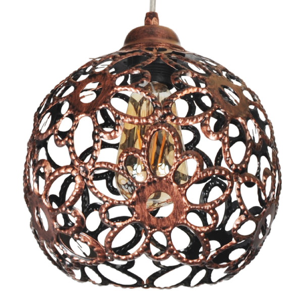 [lux.pro] Hanglamp Epworth koperkleurig E27