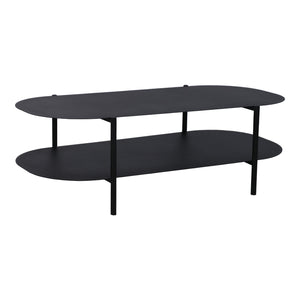 Table basse Enebakk acier 112 x 62 x 41 cm noir mat [en.casa]