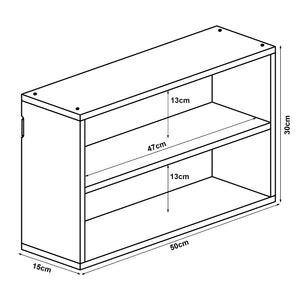 [en.casa] Wandrek keukenrek Gol 50x15x30 cm bamboe