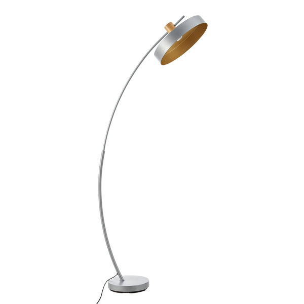 [lux.pro] Staande lamp Stafford vloerlamp159 cm grijs E27