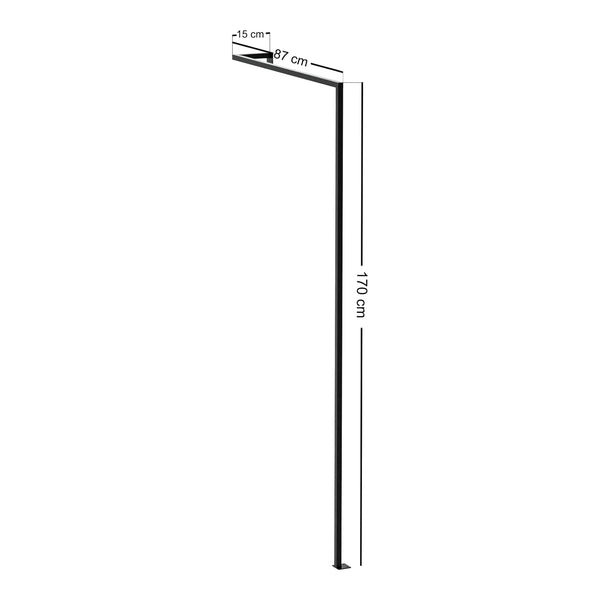 [en.casa] Kledingrek Falkirk kapstok 170x87x15 cm zwart