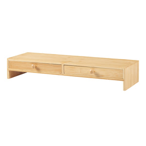 [en.casa] Monitorstandaard Hallstahammar verhoger 56x18x9,5 cm bamboe
