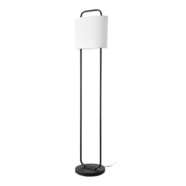 Staande lamp Meløy vloerlamp 162 cm E27 zwart en wit lux.pro