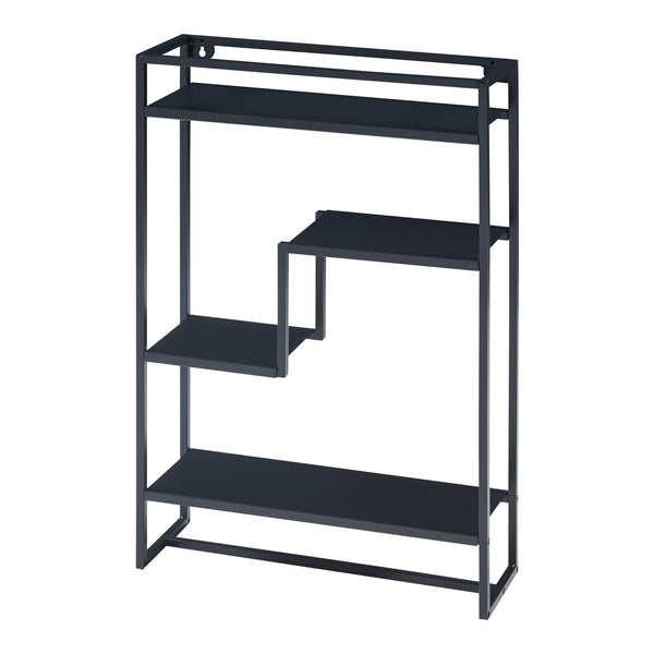 Étagère murale Uurainen acier 60 x 40 x 13 cm noir [en.casa]