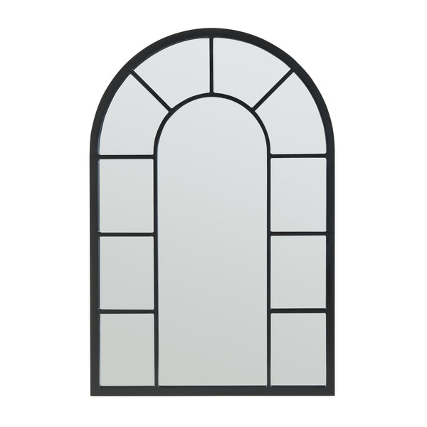 [en.casa] Wandspiegel Enonkoski 90x60 cm zwart