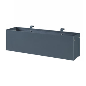 Jardinière suspendue Achtkarspelen acier galvanisé 50 x 12 x 15 cm anthracite [en.casa]