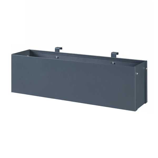 Jardinière suspendue Achtkarspelen acier galvanisé 50 x 12 x 15 cm anthracite [en.casa]