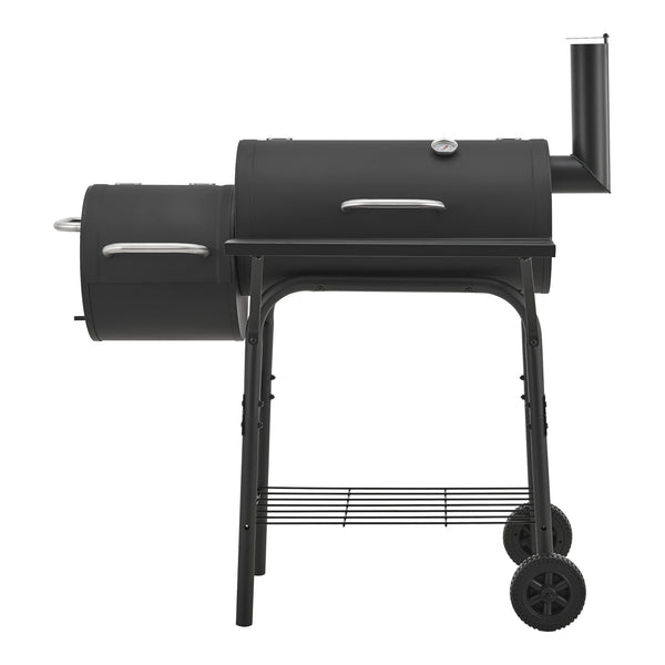 Barbecue fumoir Arielli 115 x 110 x 64 cm noir casa.pro